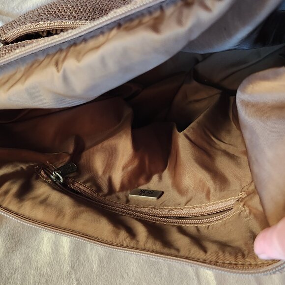 The SAK large brown woven lined HOBO bag BOHO - Picture 8 of 10